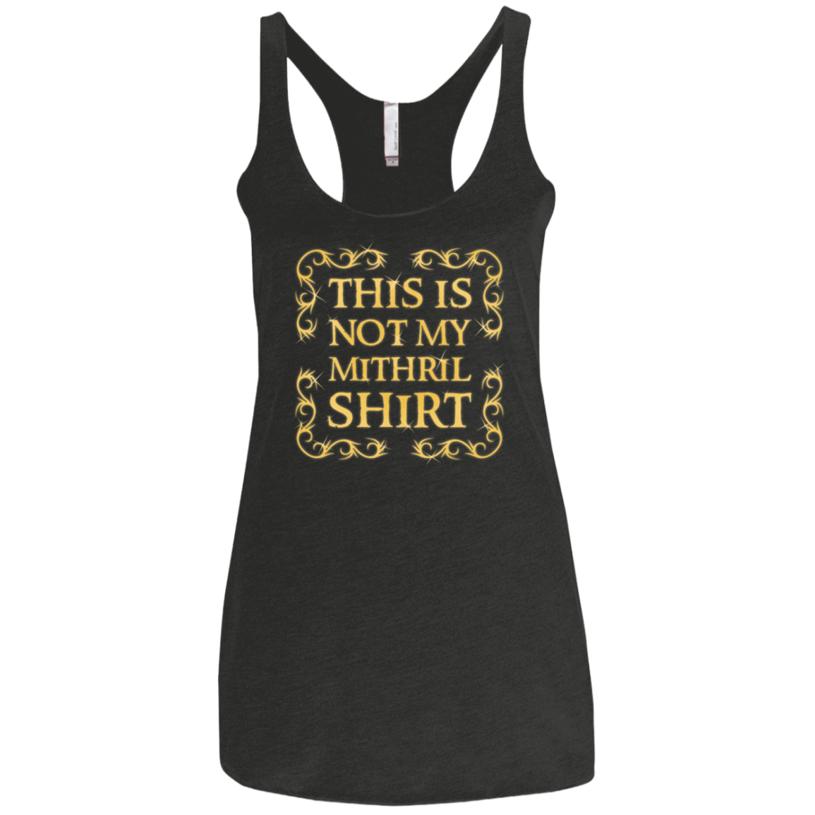 Not my shirt Women's Triblend Racerback Tank