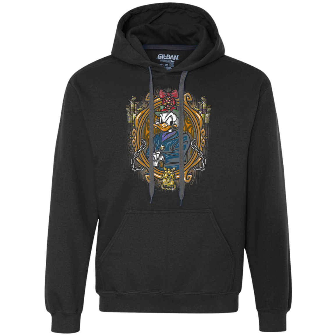 Mickeys Christmas Carol Scrooge Premium Fleece Hoodie