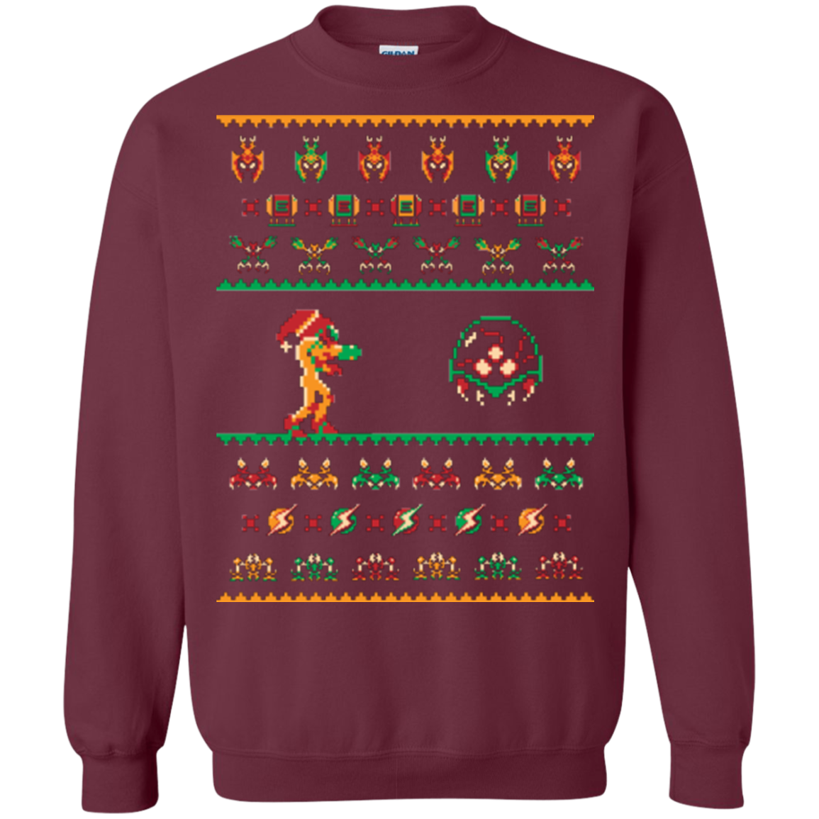 We Wish You A Metroid Christmas Crewneck Sweatshirt