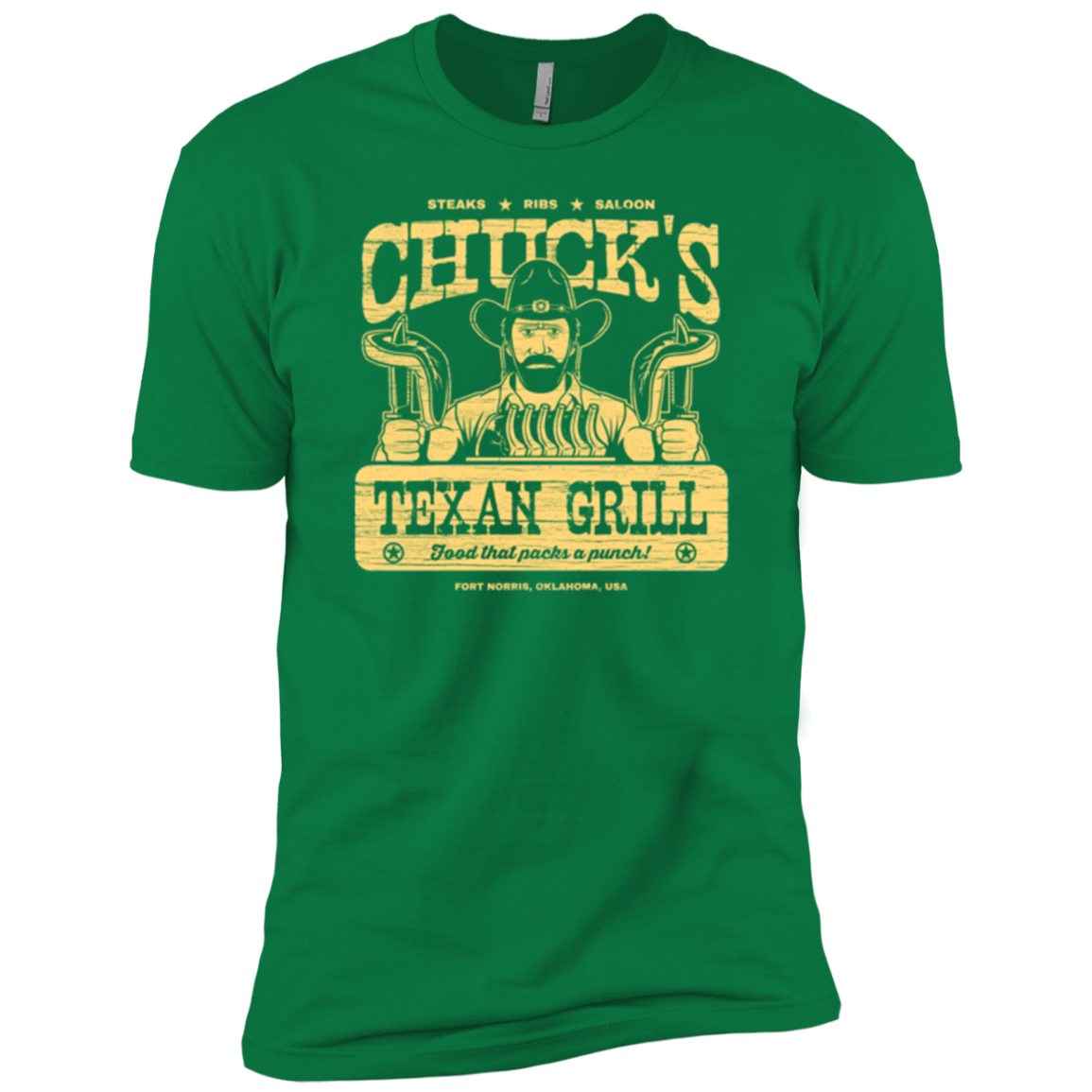 Chucks Texan Grill Men's Premium T-Shirt