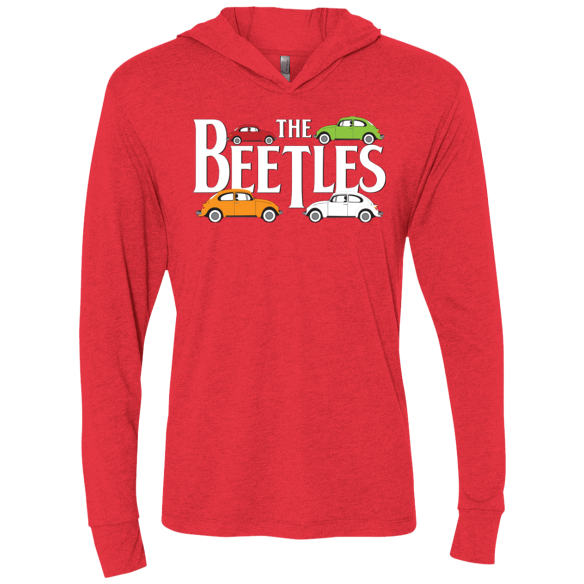 The Beetles Triblend Long Sleeve Hoodie Tee