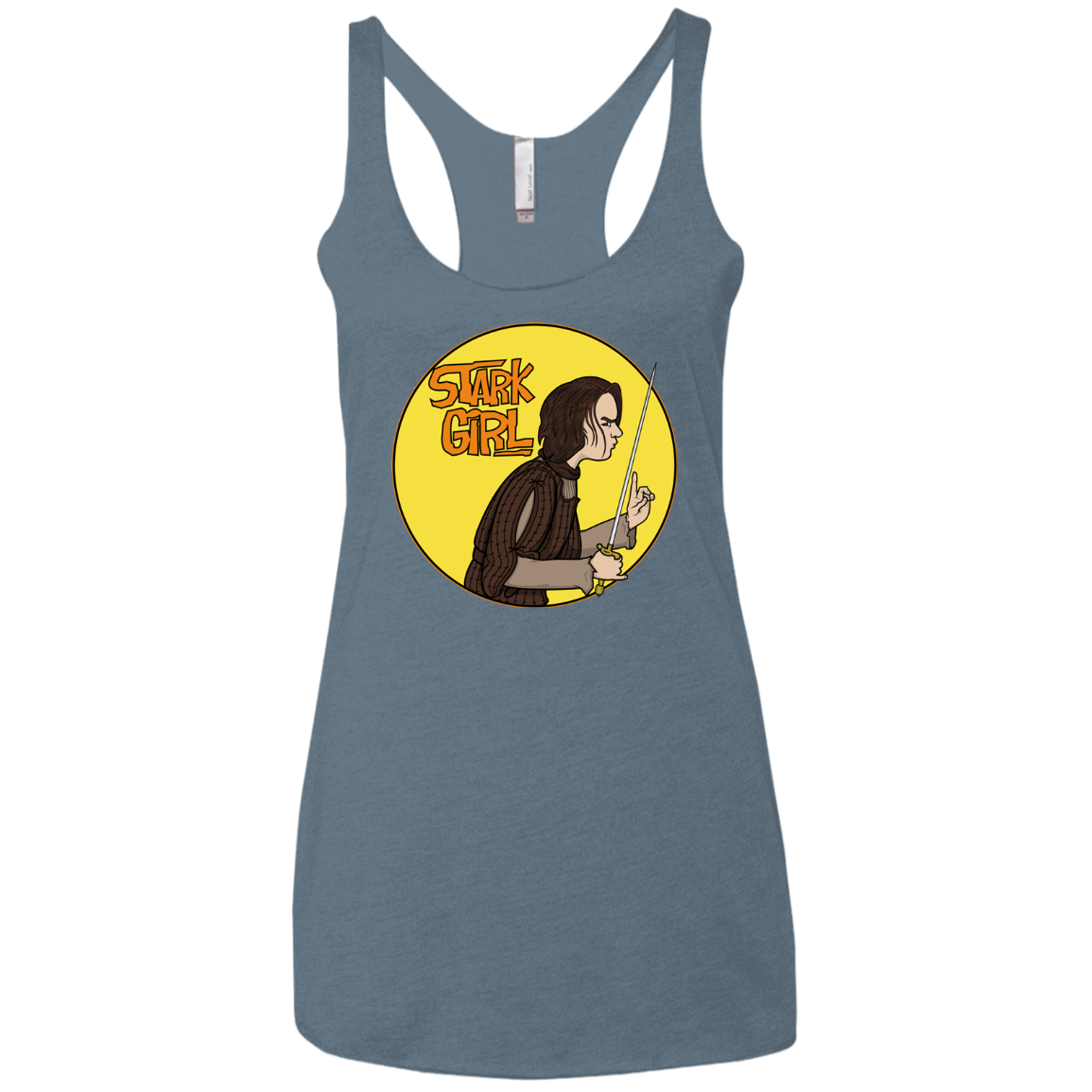 Stark girl Women's Triblend Racerback Tank