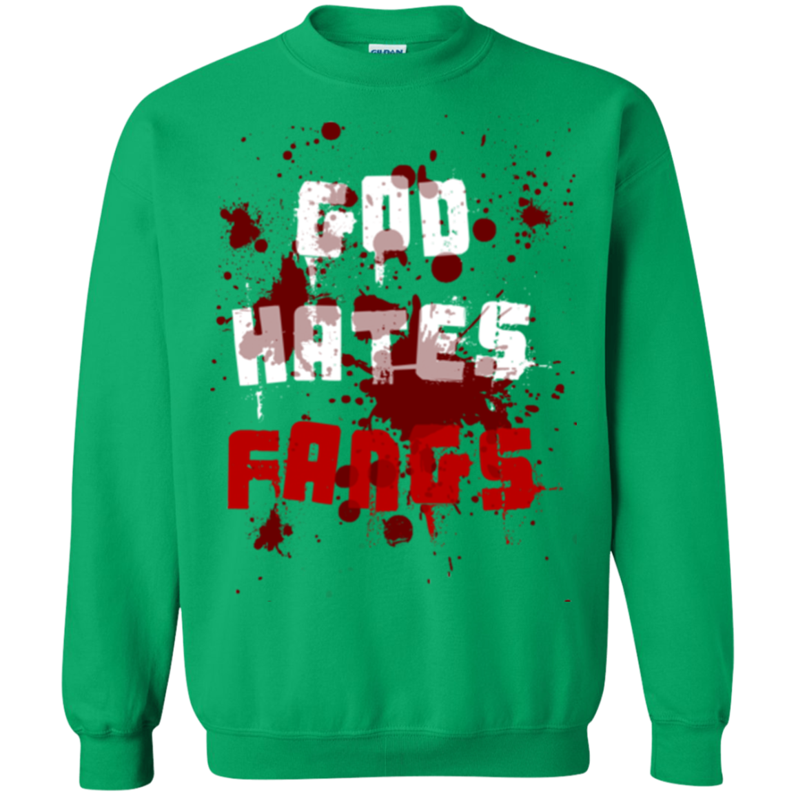 God hates fangs Crewneck Sweatshirt