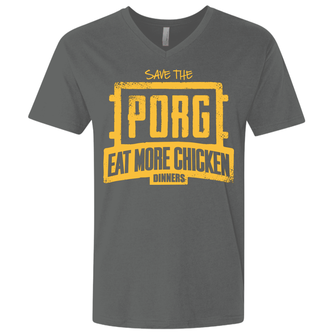 Eat More Chicken Men's Premium V-Neck