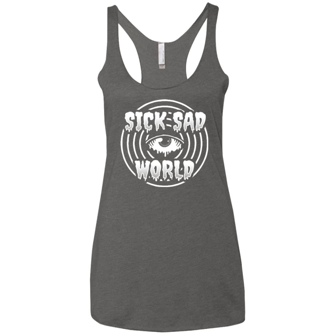 Sick Sad World Women's Triblend Racerback Tank