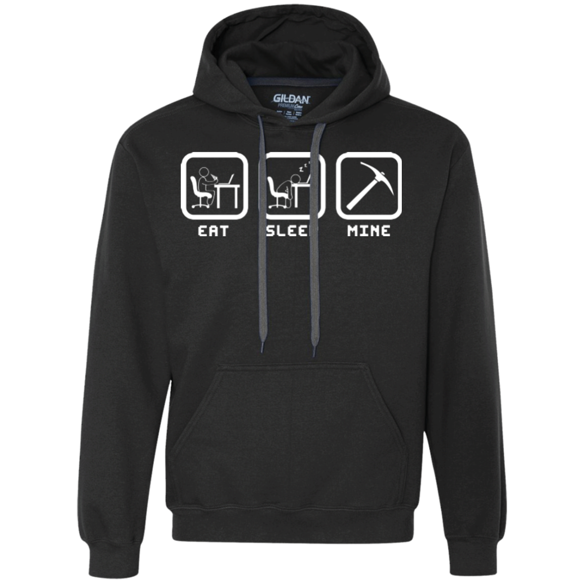 Eat Sleep Mine Premium Fleece Hoodie