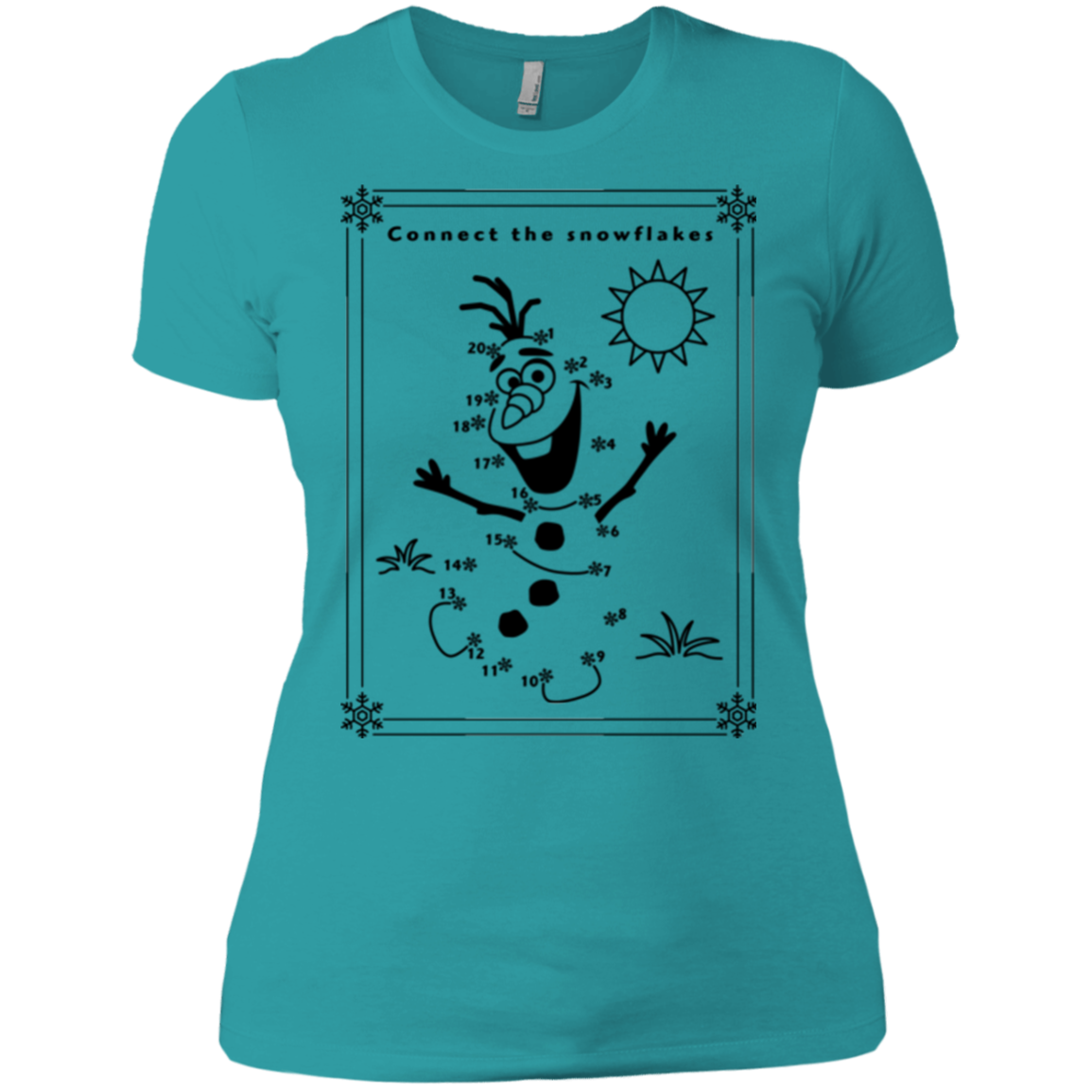 Connect the snowflakes Women's Premium T-Shirt