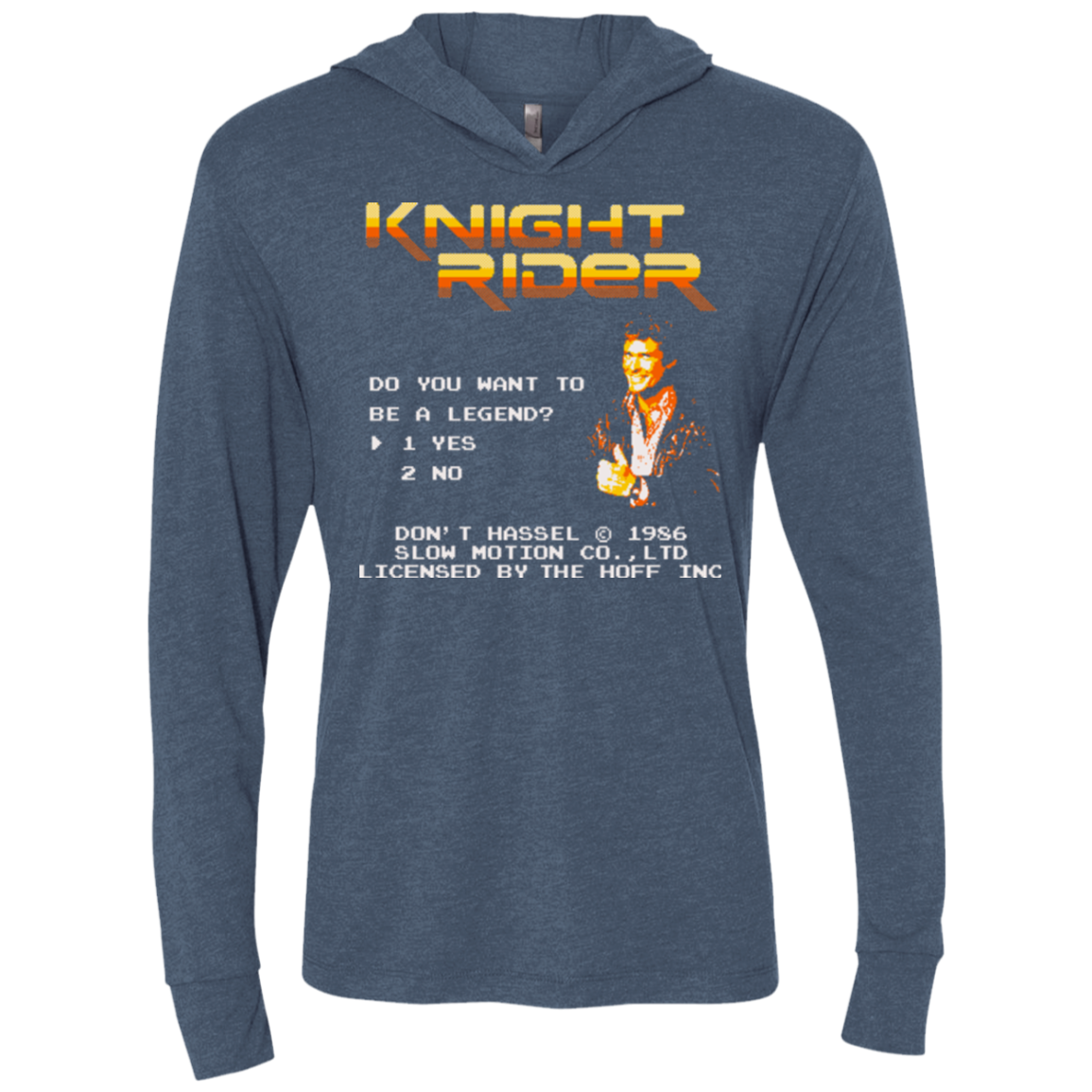 Be a legend Triblend Long Sleeve Hoodie Tee