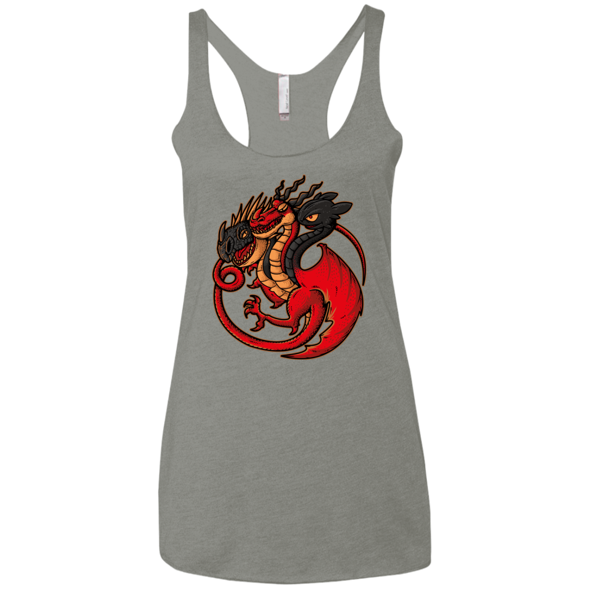FIRE BLOOD AND TRAINING Women's Triblend Racerback Tank