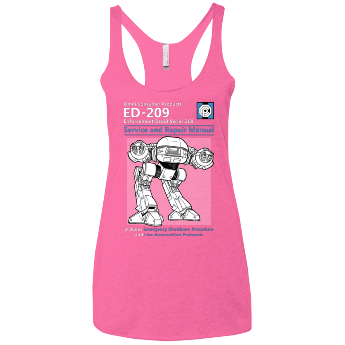 ED209 SERVICE & REPAIR MANUAL Women's Triblend Racerback Tank