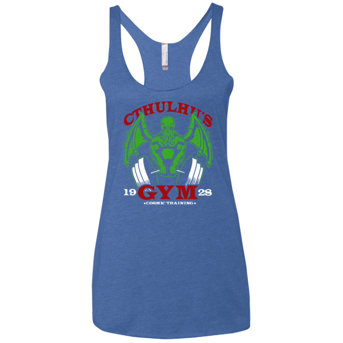 Cthulhu Gym Women's Triblend Racerback Tank