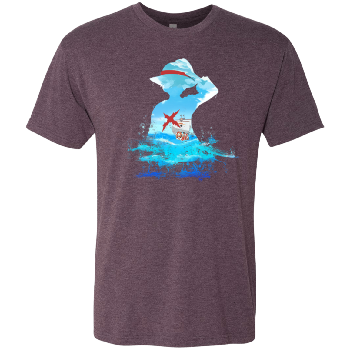 Luffy sea 2 Men's Triblend T-Shirt