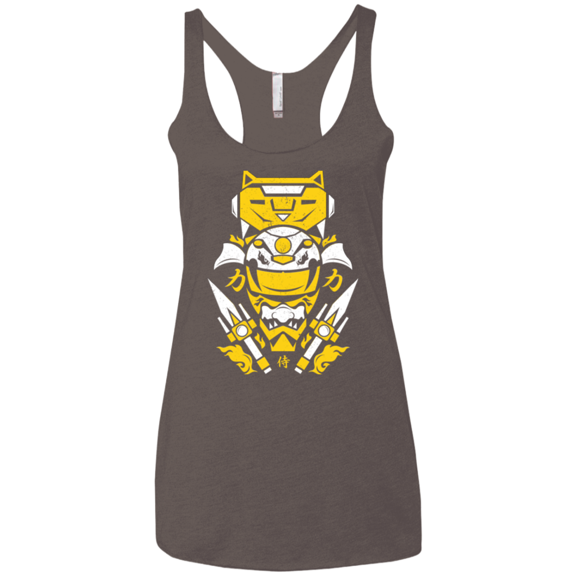 Yellow Ranger Women's Triblend Racerback Tank