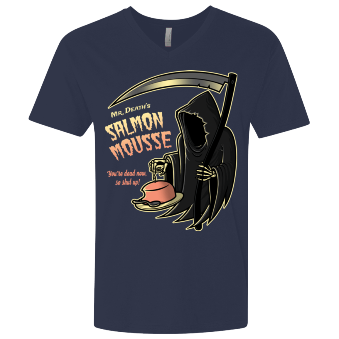 The Salmon Mousse Men's Premium V-Neck