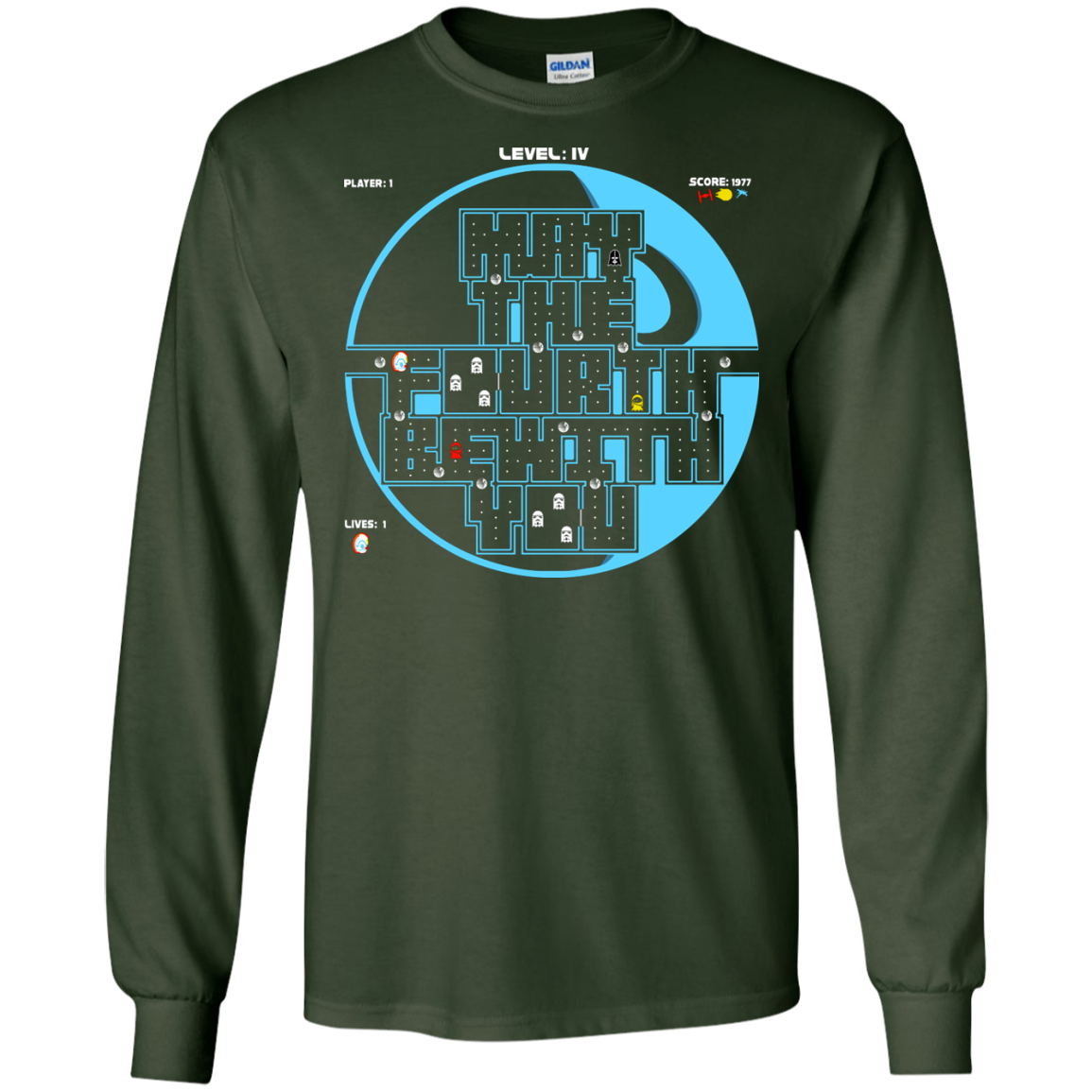 Pacman May The Fourth Men's Long Sleeve T-Shirt