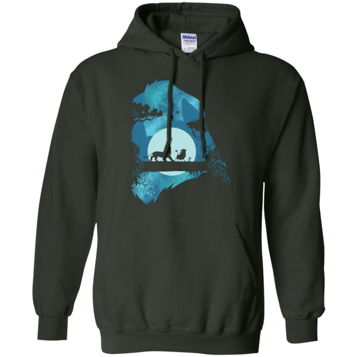 Lion Portrait Pullover Hoodie