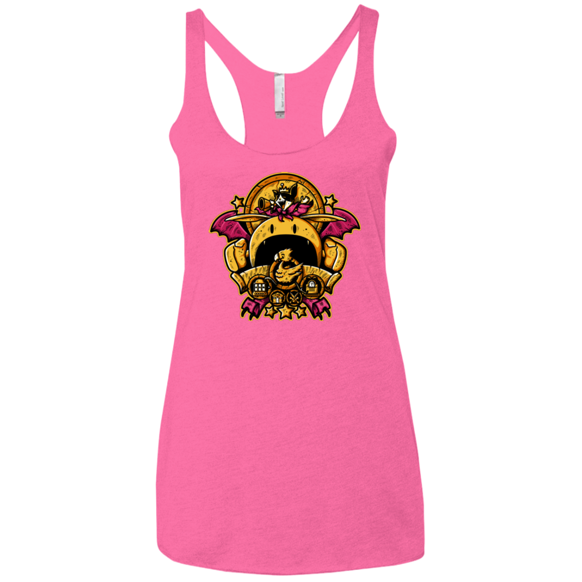 SAUCER CREST Women's Triblend Racerback Tank