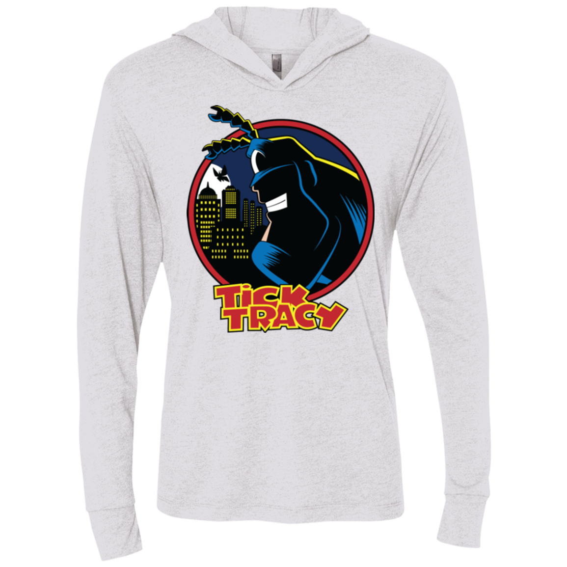Tick Tracy Triblend Long Sleeve Hoodie Tee