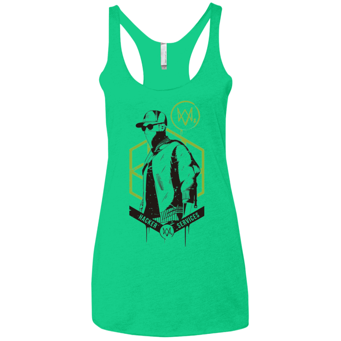 Watch Dogs 2 Hacker Services Women's Triblend Racerback Tank