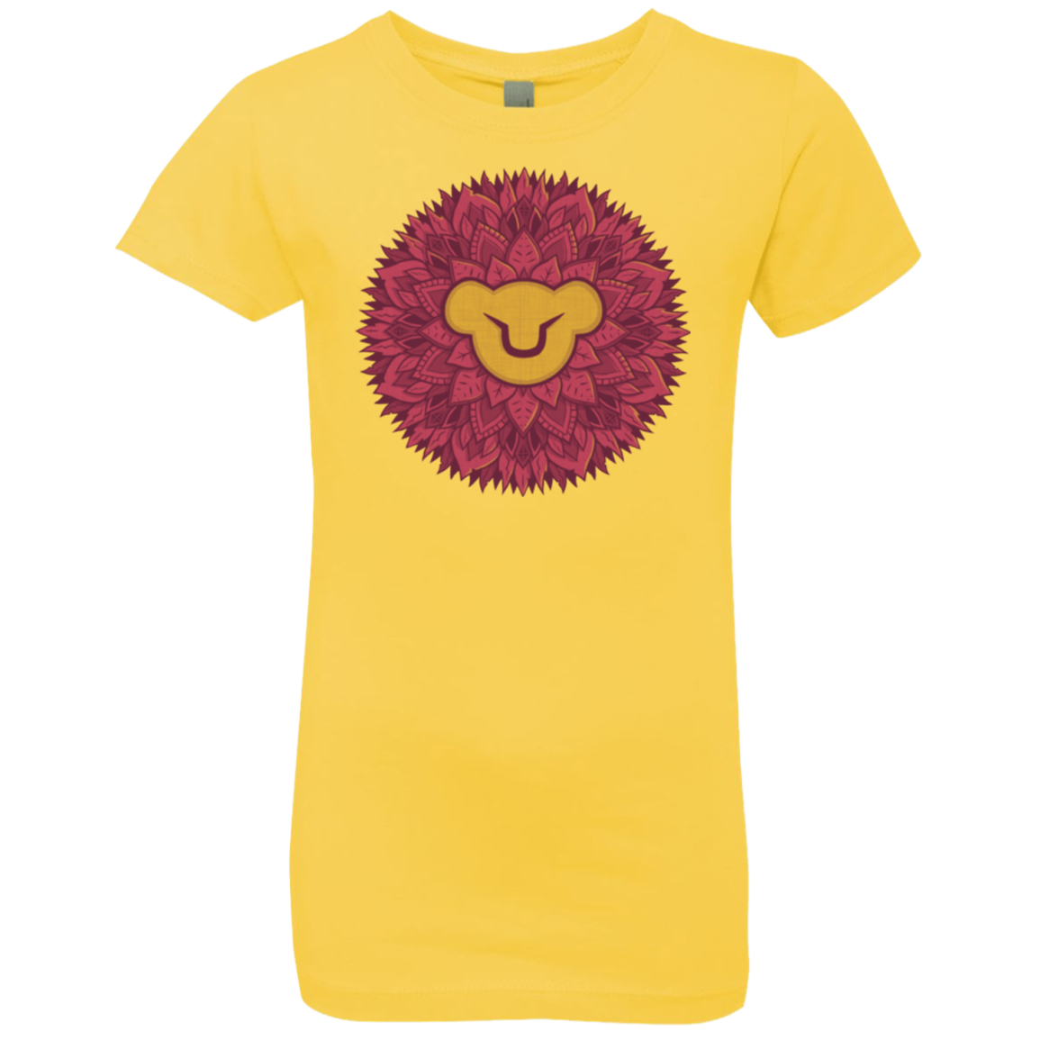 Leaf Mane Mandala Girls Premium T-Shirt