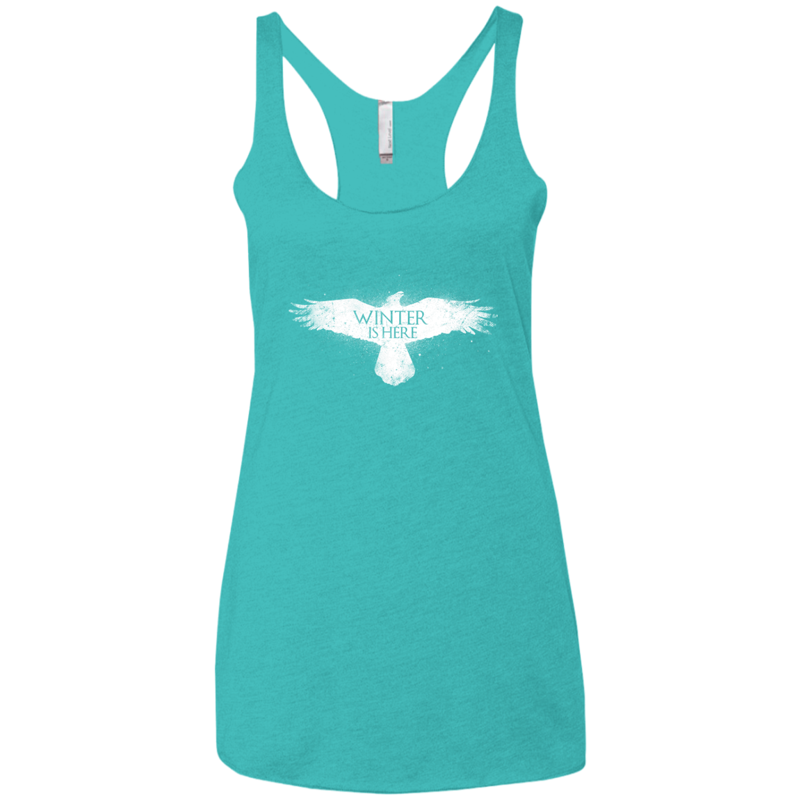 Winter is here Women's Triblend Racerback Tank