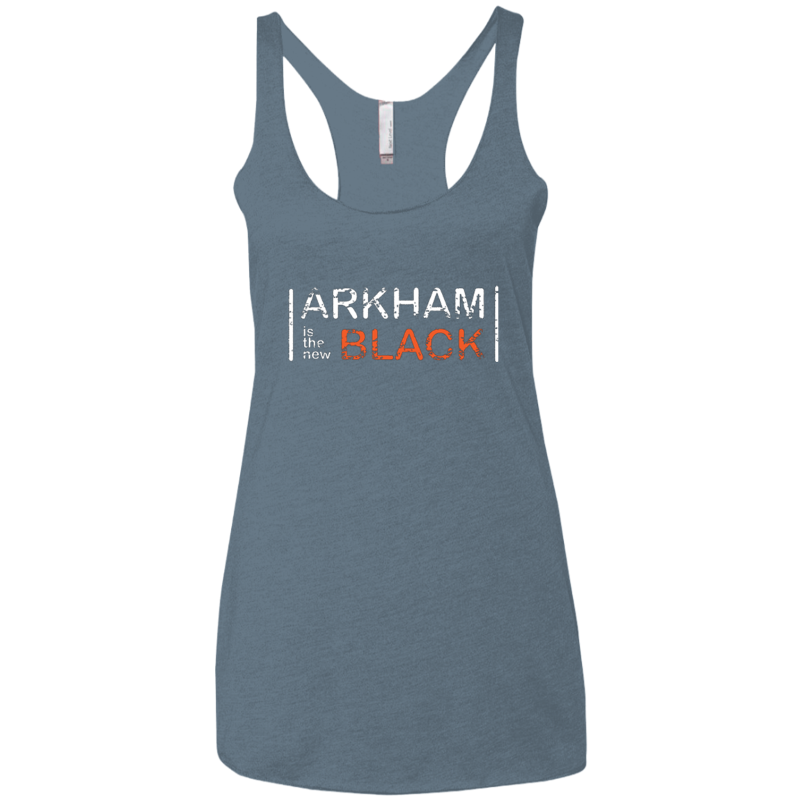 Arkham Black Women's Triblend Racerback Tank