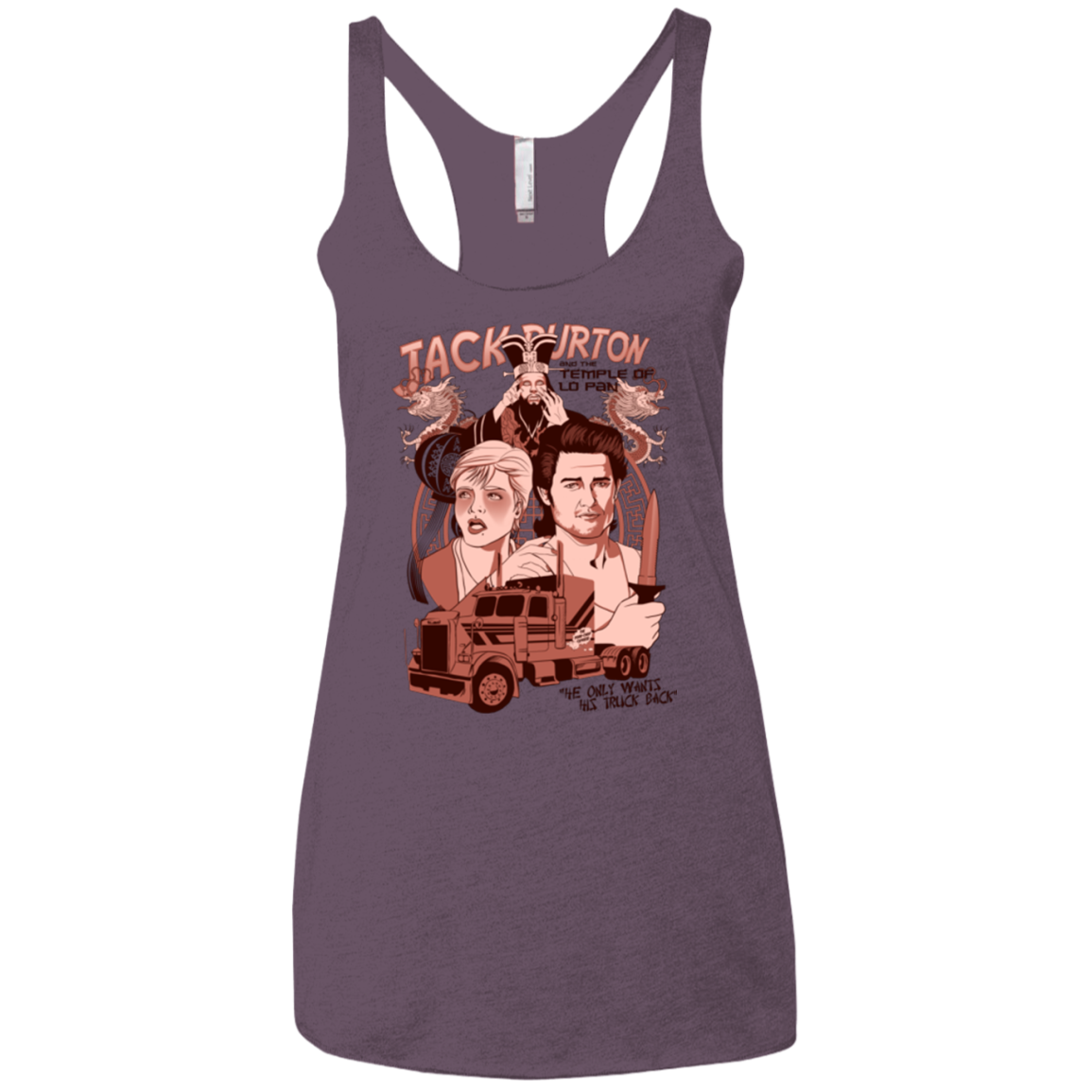 The Temple of Lo Pan Women's Triblend Racerback Tank