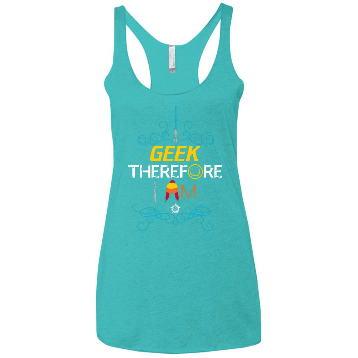 I GEEK vol 2 Women's Triblend Racerback Tank