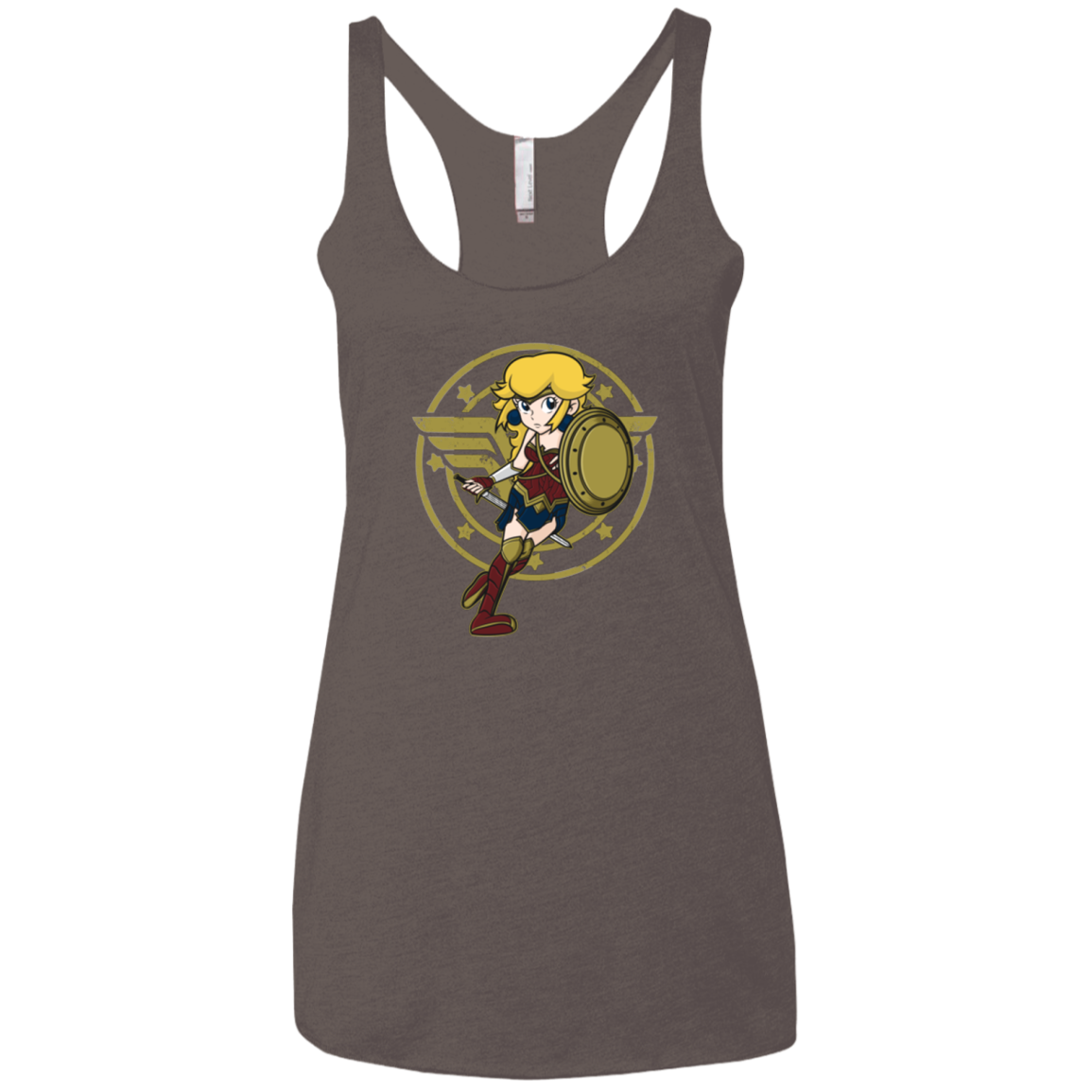 Wonder Peach Women's Triblend Racerback Tank