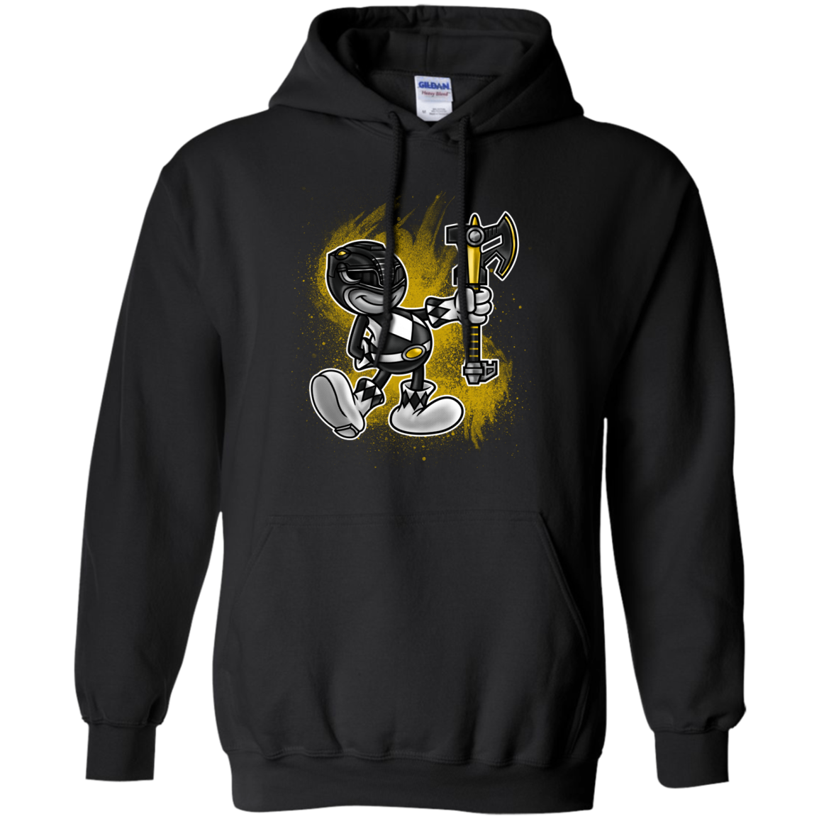 Black Ranger Artwork Pullover Hoodie