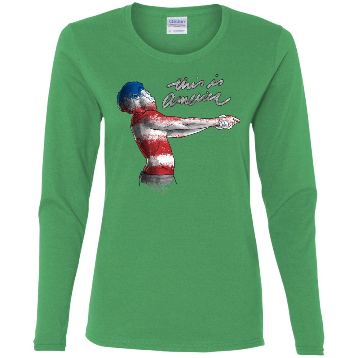 America Women's Long Sleeve T-Shirt