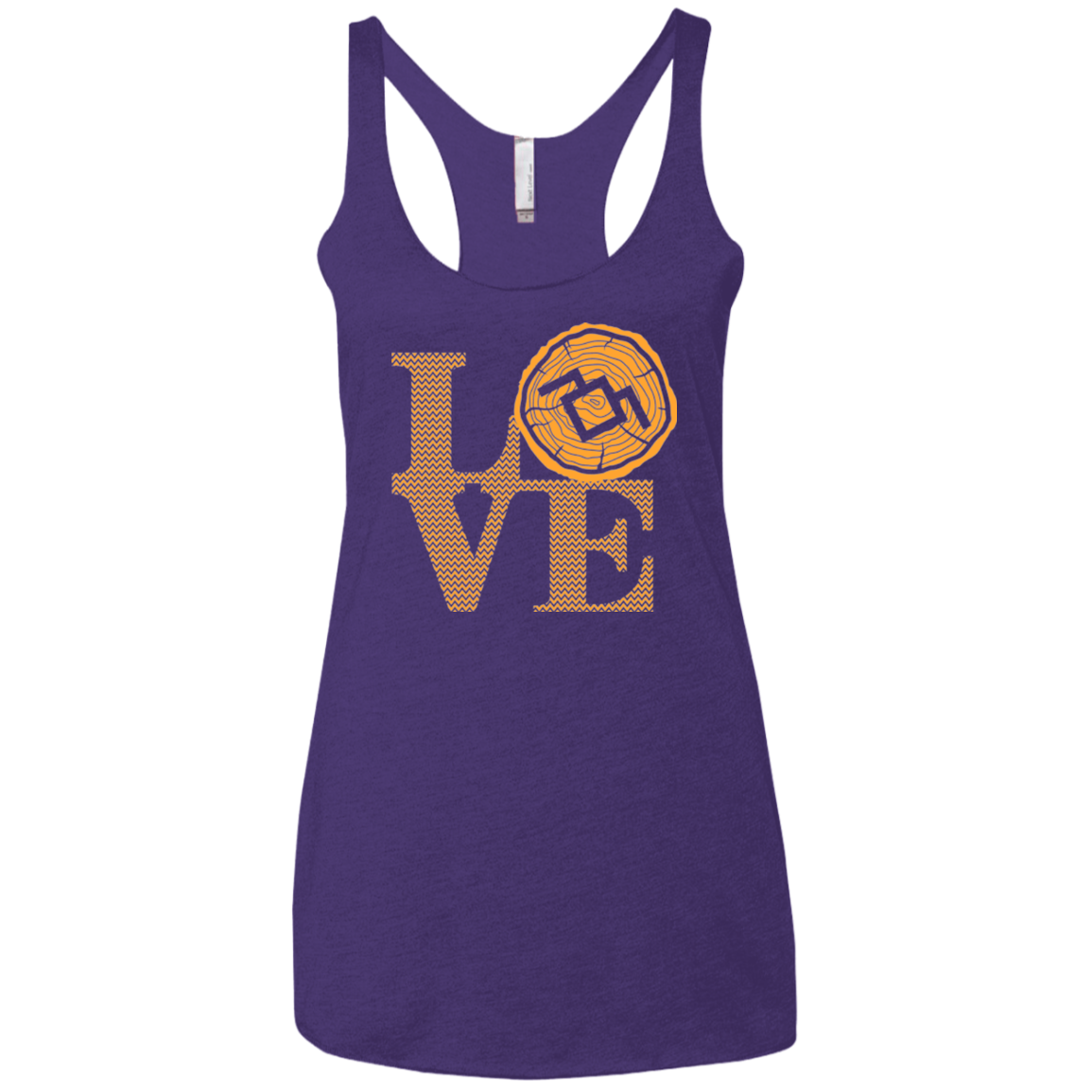 LOVE TWIN PEAKS Women's Triblend Racerback Tank