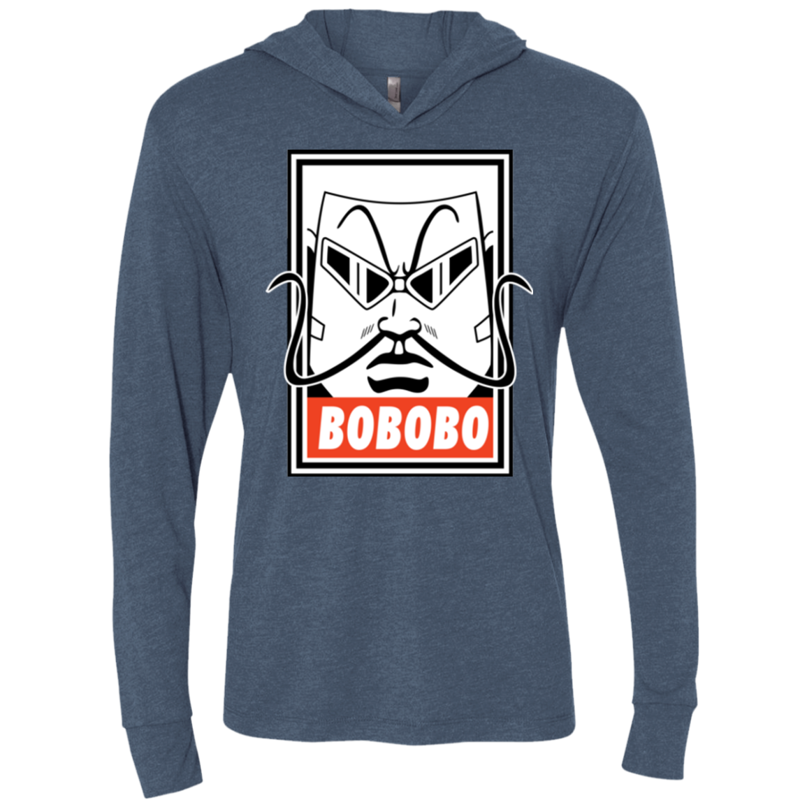 Bobobey Triblend Long Sleeve Hoodie Tee