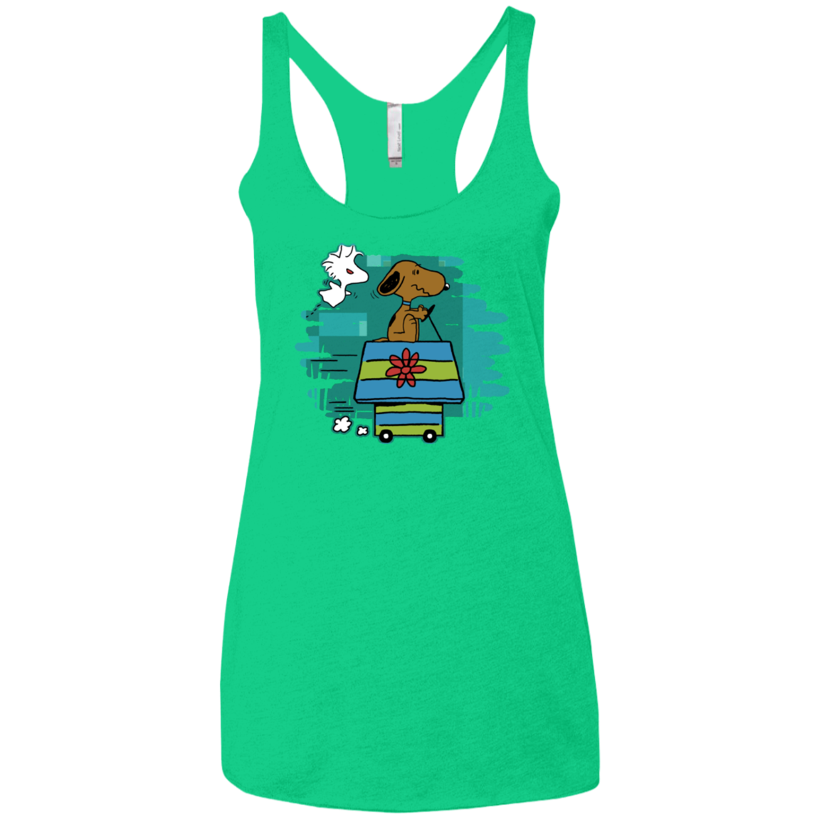 Snoopydoo Women's Triblend Racerback Tank