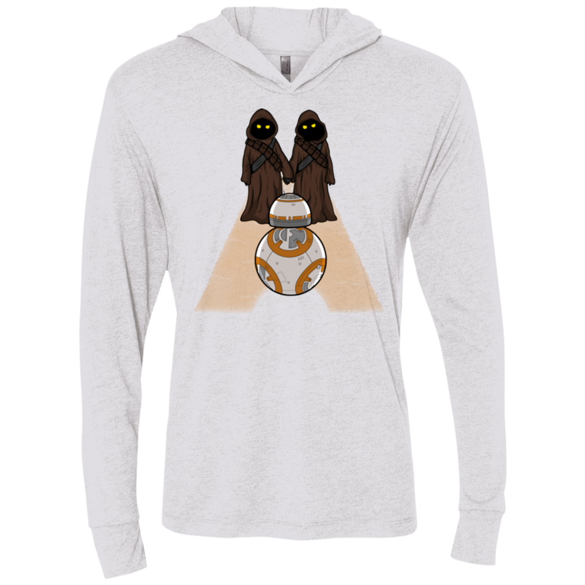 Utini Shining Triblend Long Sleeve Hoodie Tee