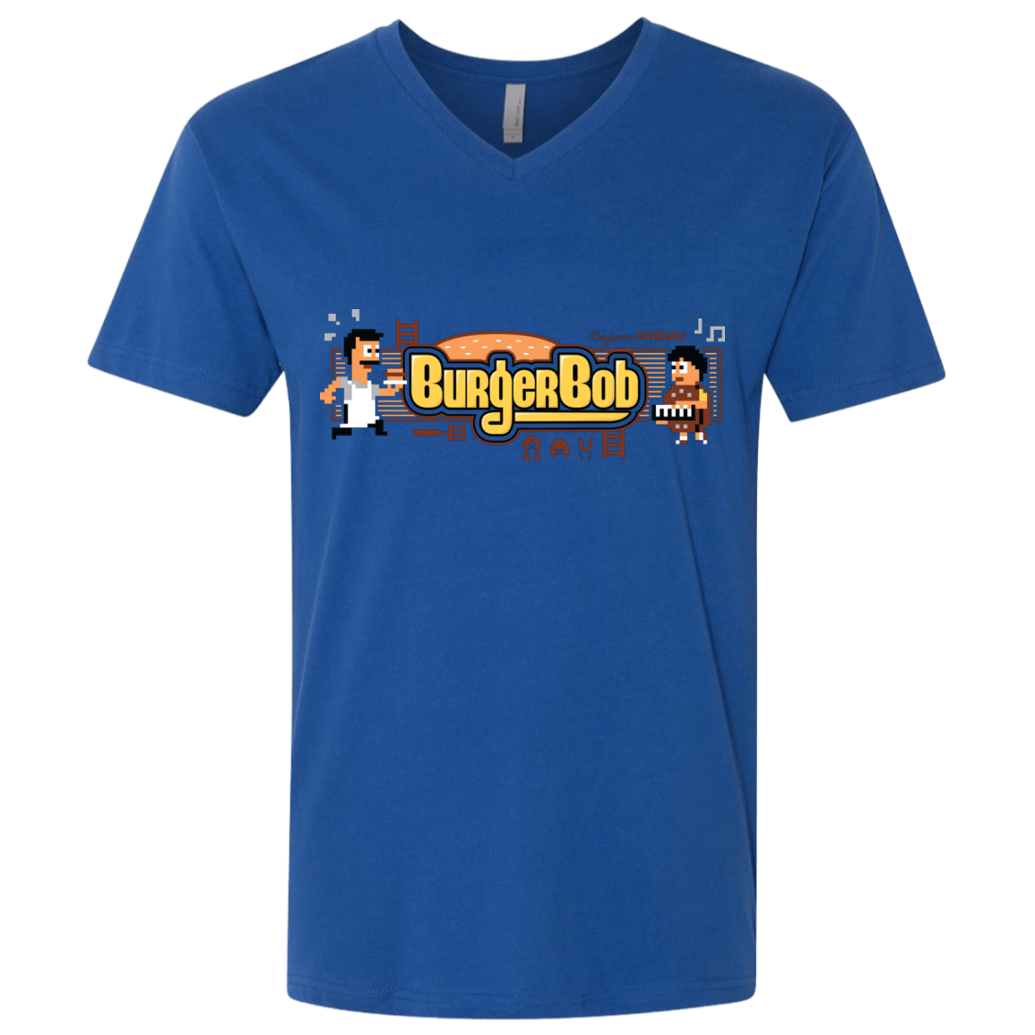 Burger Bob Men's Premium V-Neck