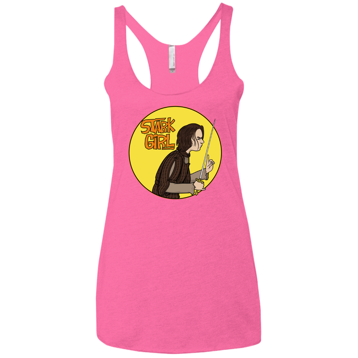 Stark girl Women's Triblend Racerback Tank