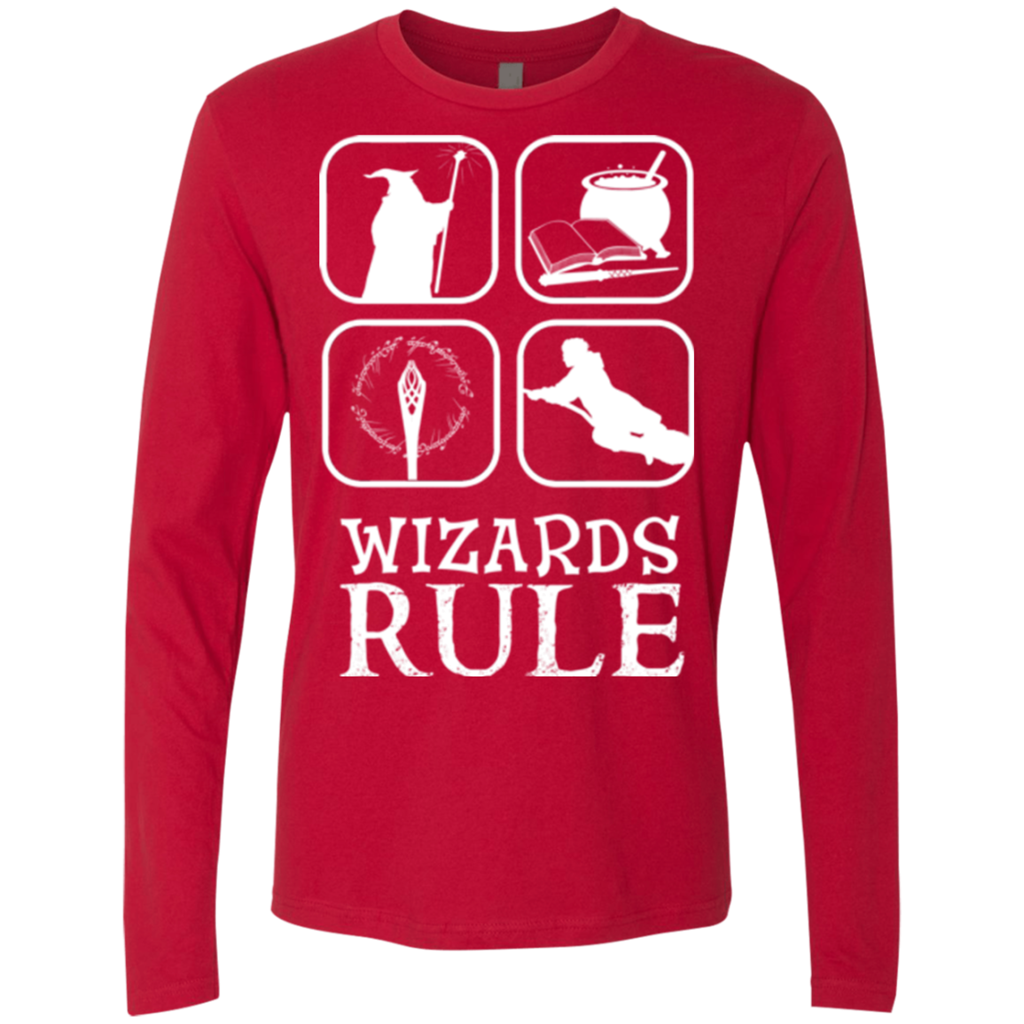 Wizards Rule Men's Premium Long Sleeve