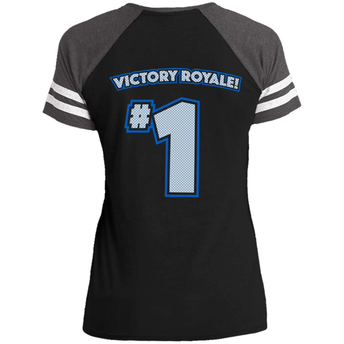 Victory Royale Game V-Neck T-Shirt Back Print