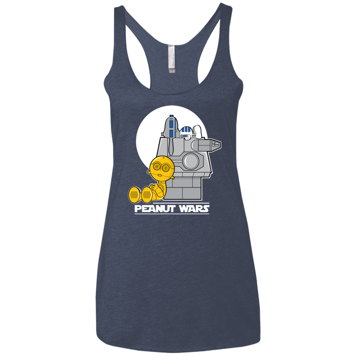 Peanut Wars Women's Triblend Racerback Tank