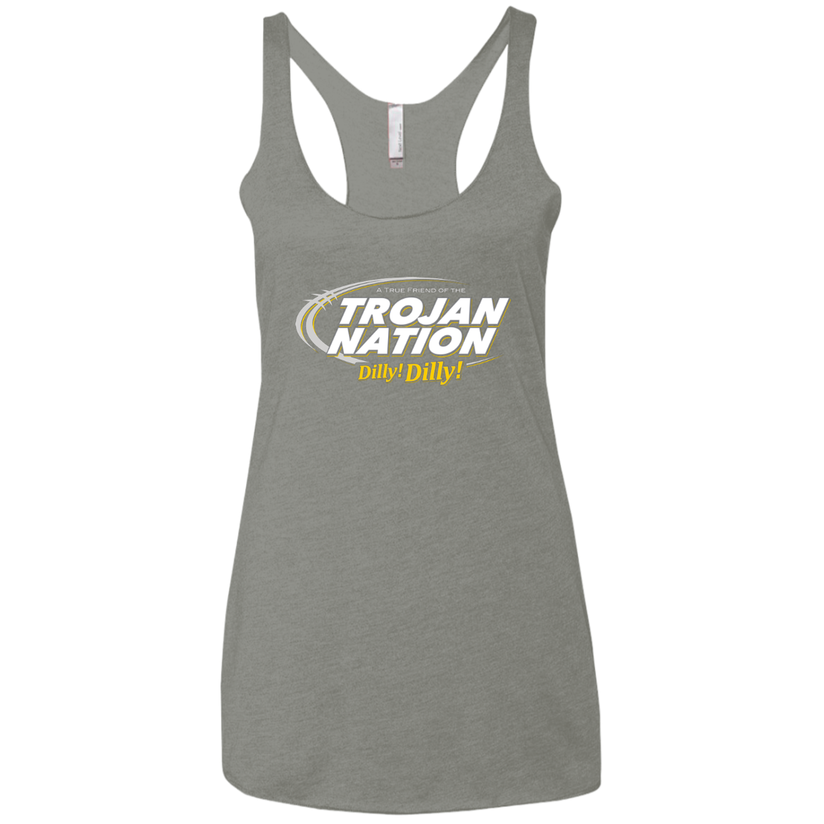 USC Dilly Dilly Women's Triblend Racerback Tank