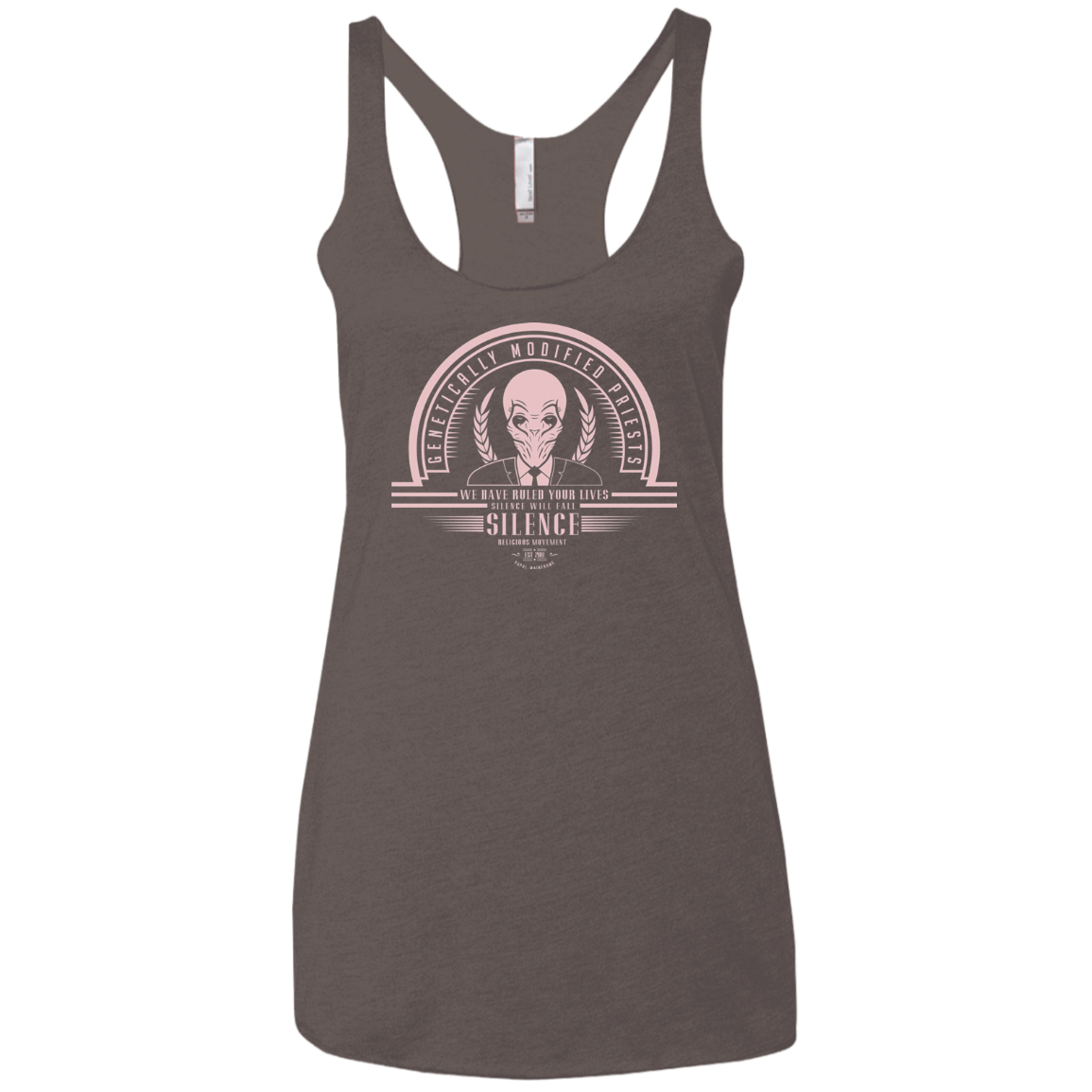 Who Villains Silence Women's Triblend Racerback Tank