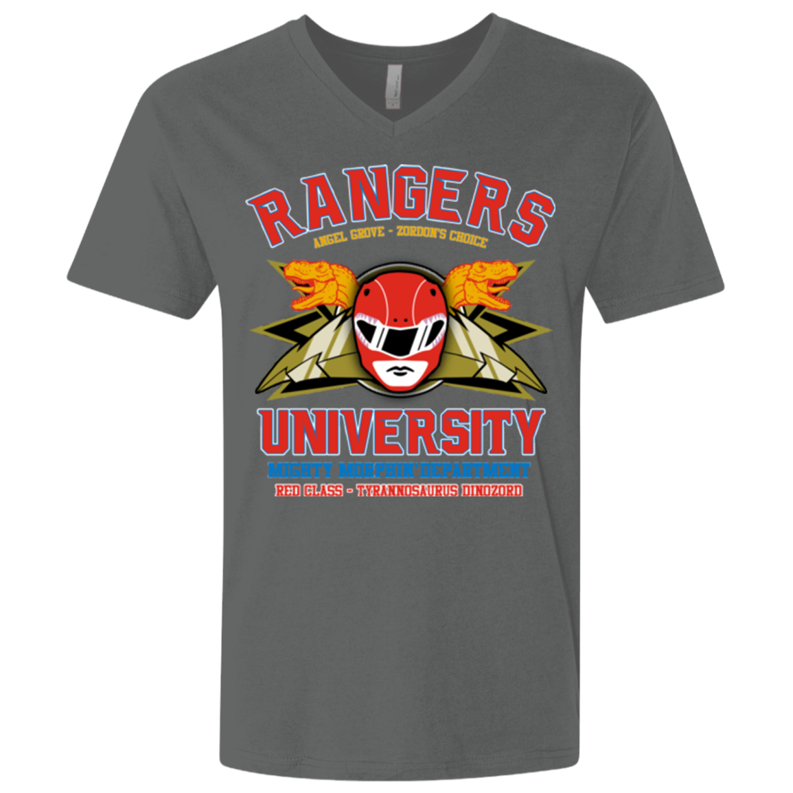 Rangers U - Red Ranger Men's Premium V-Neck