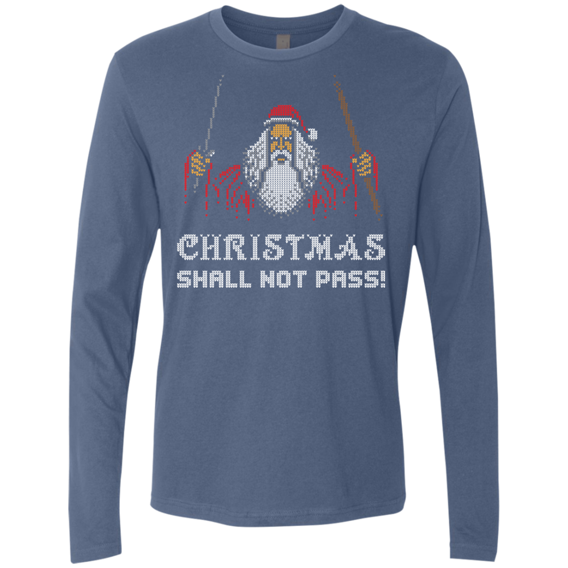 Xmas shall not pass Men's Premium Long Sleeve