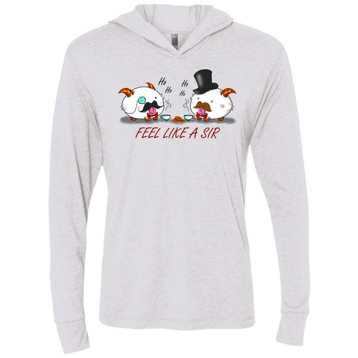 Poros like a sir Triblend Long Sleeve Hoodie Tee