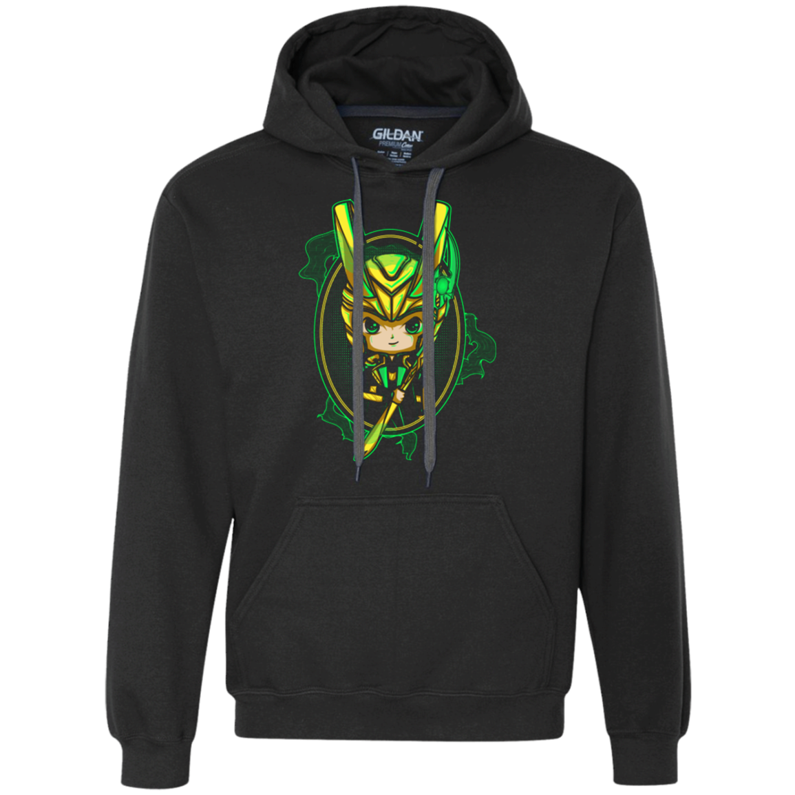 Loki Portrait Premium Fleece Hoodie
