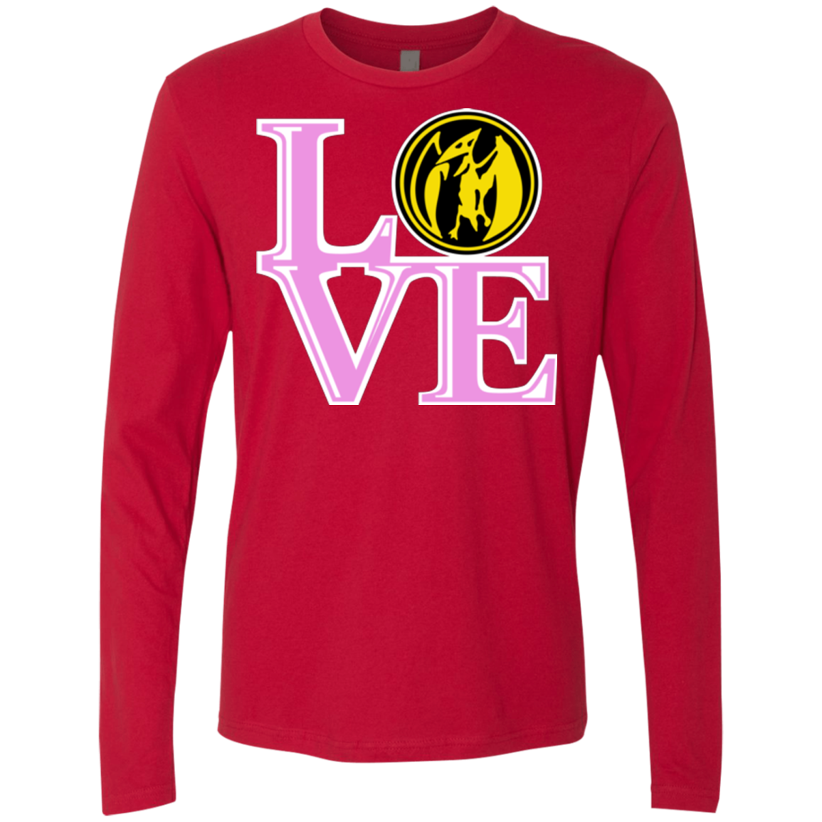 Pink Ranger LOVE Men's Premium Long Sleeve