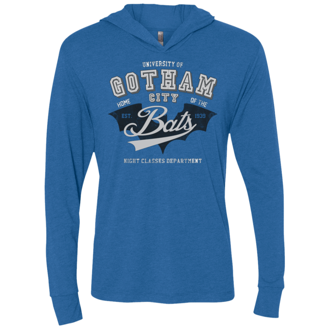 Gotham U Triblend Long Sleeve Hoodie Tee