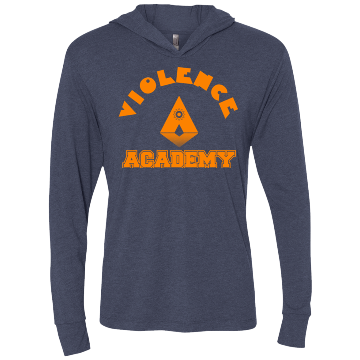 Violence Academy Triblend Long Sleeve Hoodie Tee