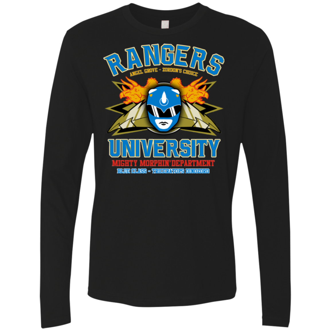 Rangers U Blue Ranger Men's Premium Long Sleeve